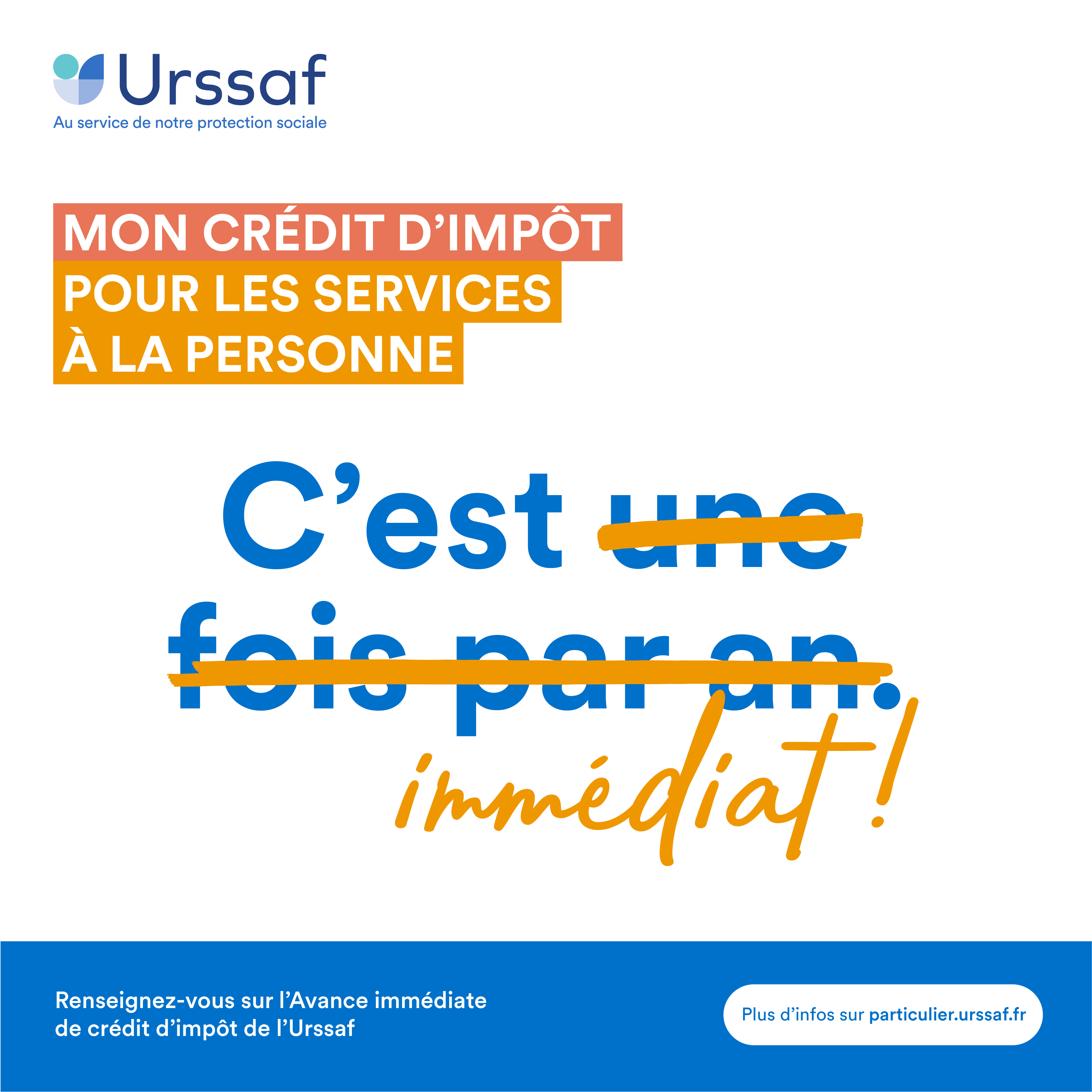L'Avance immédiate, un service proposé par l'Urssaf
